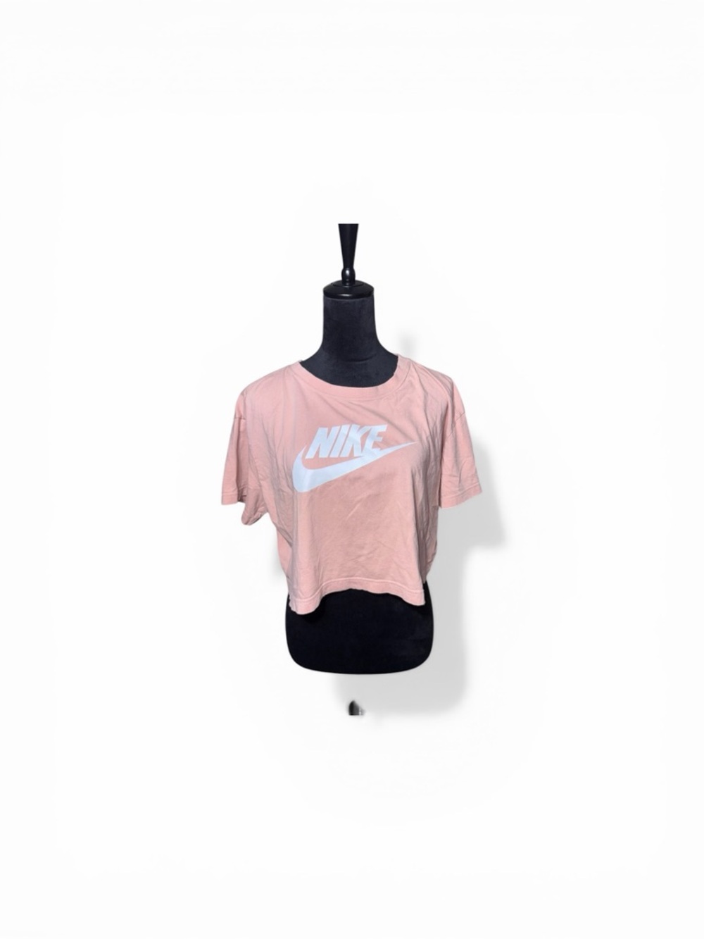 Nike Pink Women's Cropped Logo Tee